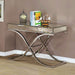 SUNDANCE Chrome Sofa Table, Chrome - U&U Home Budget Furniture (Carteret, NJ)