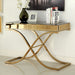 SUNDANCE Brass Sofa Table, Brass - U&U Home Budget Furniture (Carteret, NJ)
