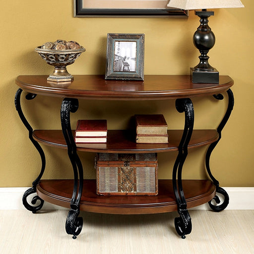 MAY Brown Cherry Sofa Table - U&U Home Budget Furniture (Carteret, NJ)