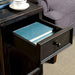 MEADOW Antique Black Side Table - U&U Home Budget Furniture (Carteret, NJ)