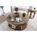 Mika Antique Oak End Table - U&U Home Budget Furniture (Carteret, NJ)