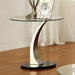 VALO Satin Plated/Black End Table - U&U Home Budget Furniture (Carteret, NJ)