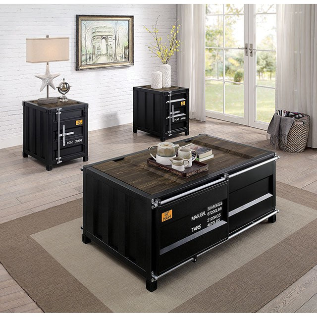 Dicargo Coffee Table Black - U&U Home Budget Furniture (Carteret, NJ)