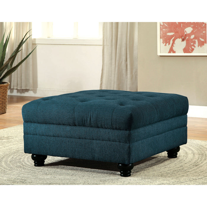 Stanford Armless Chair Teal - U&U Home Budget Furniture (Carteret, NJ)