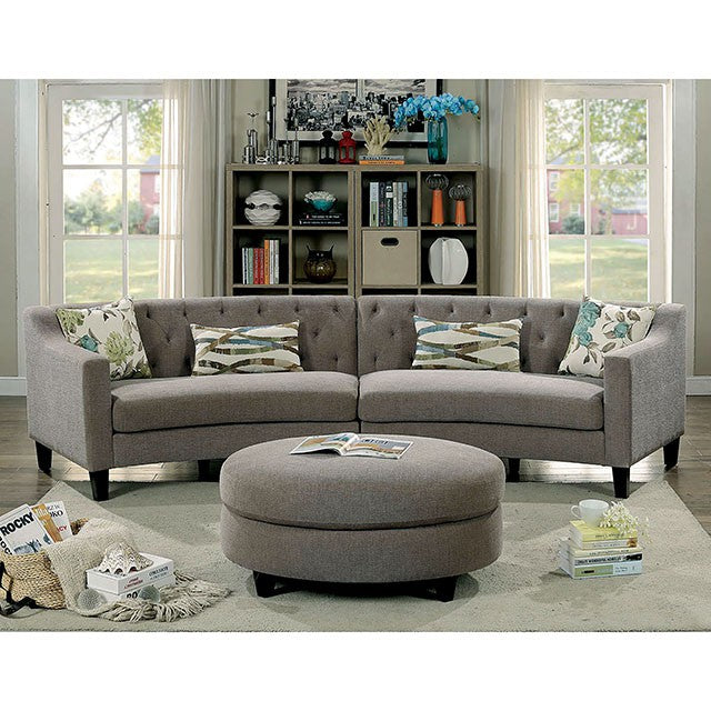 SARIN Warm Gray Sectional - U&U Home Budget Furniture (Carteret, NJ)