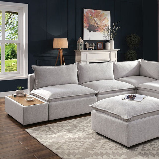 Arlene Sectional White - U&U Home Budget Furniture (Carteret, NJ)