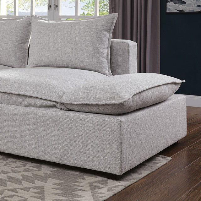 Arlene Sectional White - U&U Home Budget Furniture (Carteret, NJ)