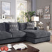 Kaylee L-Sectional w/ Right Chaise - U&U Home Budget Furniture (Carteret, NJ)