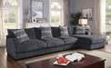 Kaylee Large L-Sectional w/ Right Chaise - U&U Home Budget Furniture (Carteret, NJ)