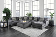 Kaylee U-Sectional w/ Right Chaise - U&U Home Budget Furniture (Carteret, NJ)