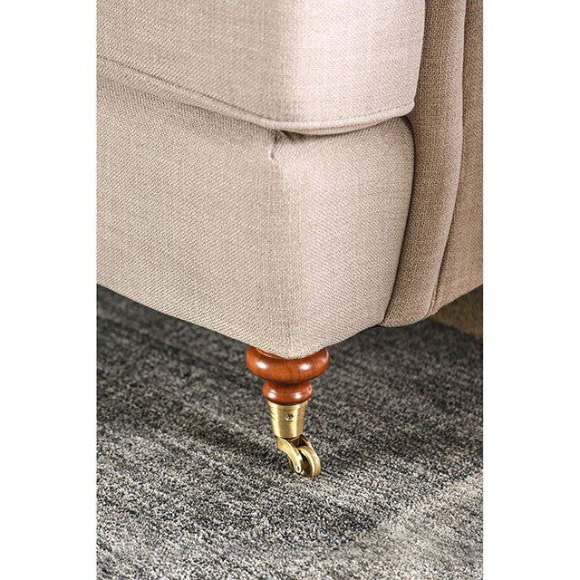 Laney Sofa Beige - U&U Home Budget Furniture (Carteret, NJ)