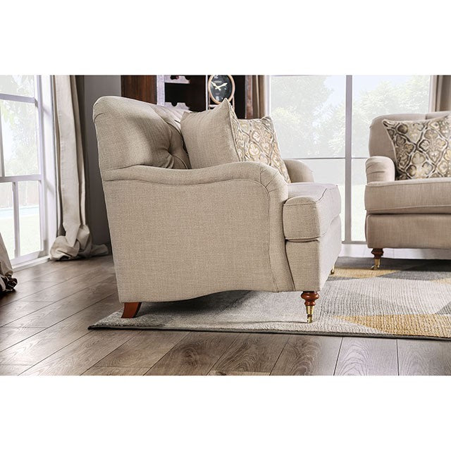 Laney Sofa Beige - U&U Home Budget Furniture (Carteret, NJ)