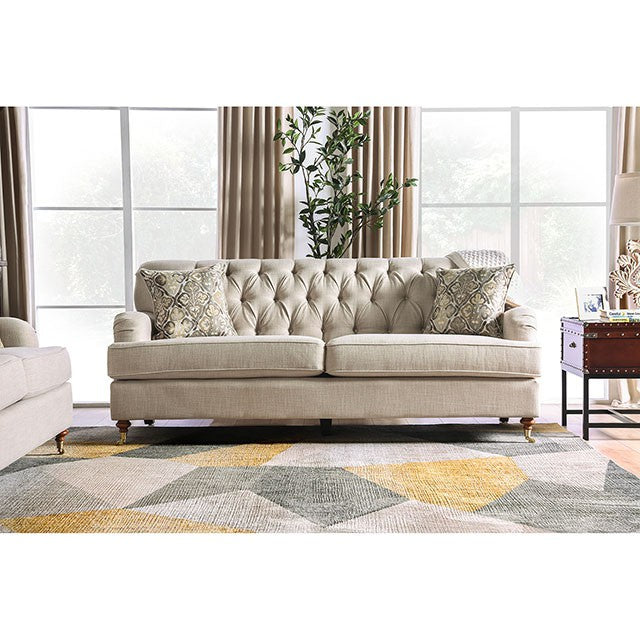 Laney Sofa Beige - U&U Home Budget Furniture (Carteret, NJ)