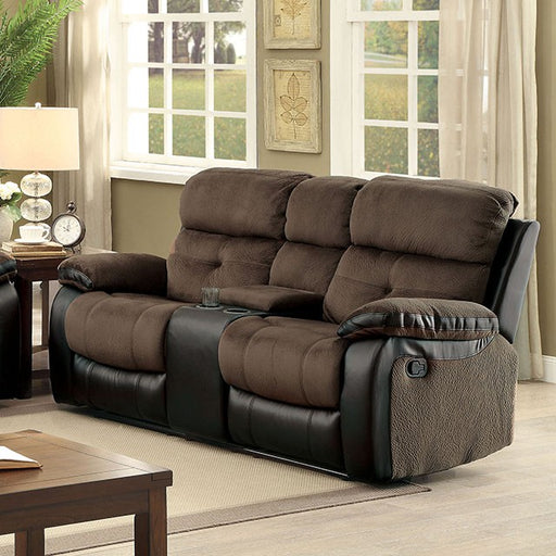 Hadley Love Seat w Console - U&U Home Budget Furniture (Carteret, NJ)