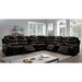 Mariah Power Sectional w/ Recliner Brown - U&U Home Budget Furniture (Carteret, NJ)