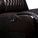 Mariah Power Sectional w/ Recliner Brown - U&U Home Budget Furniture (Carteret, NJ)