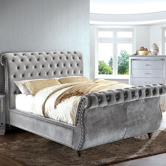 NOELLA Cal.King & Queen Bed - U&U Home Budget Furniture (Carteret, NJ)