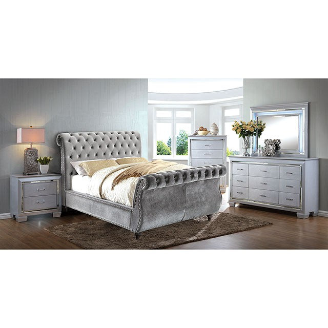 NOELLA Cal.King & Queen Bed - U&U Home Budget Furniture (Carteret, NJ)