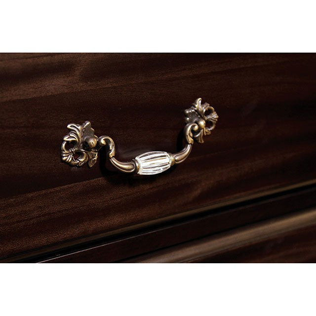 Syracuse Dark Walnut Dresser - U&U Home Budget Furniture (Carteret, NJ)