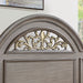 Syracuse Bed Cherry & Grey - U&U Home Budget Furniture (Carteret, NJ)