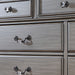Syracuse Bed Cherry & Grey - U&U Home Budget Furniture (Carteret, NJ)