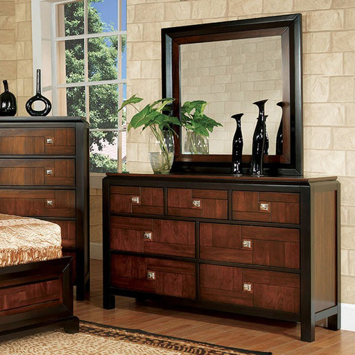 Patra Acacia/Walnut Dresser - U&U Home Budget Furniture (Carteret, NJ)