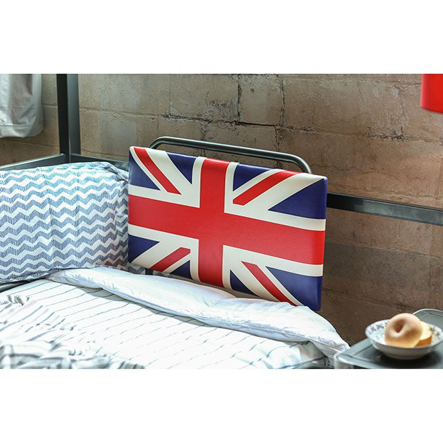 Royal Racer Twin Bed, Blue - U&U Home Budget Furniture (Carteret, NJ)