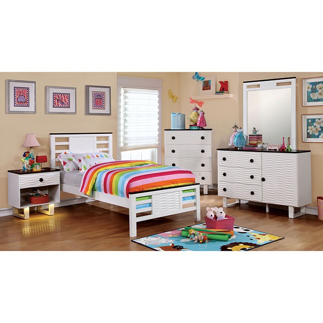 Meredith Night Stand w/ USB Outlet - U&U Home Budget Furniture (Carteret, NJ)