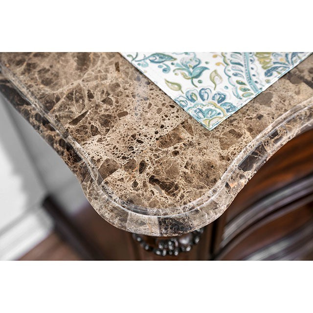 Menodora Brown Cherry Cal.King, E.King, Queen Bed - U&U Home Budget Furniture (Carteret, NJ)