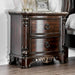 Menodora Brown Cherry Night Stand - U&U Home Budget Furniture (Carteret, NJ)