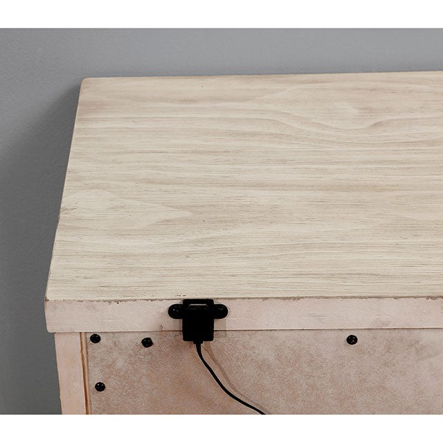 Tywyn Antique White Night Stand - U&U Home Budget Furniture (Carteret, NJ)