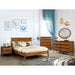 Lennart Bed Oak, Black, Gray, & White - U&U Home Budget Furniture (Carteret, NJ)