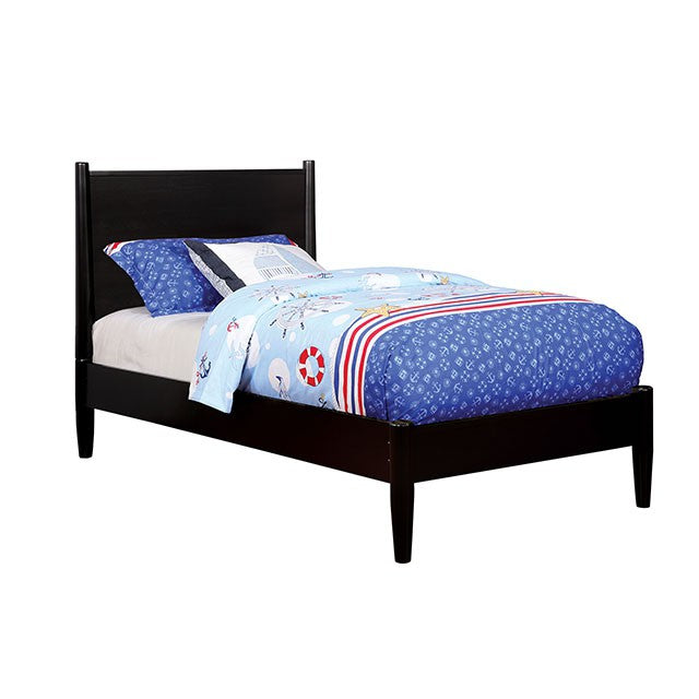 Lennart Bed Oak, Black, Gray, & White - U&U Home Budget Furniture (Carteret, NJ)
