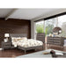 Lennart Bed Oak, Black, Gray, & White - U&U Home Budget Furniture (Carteret, NJ)