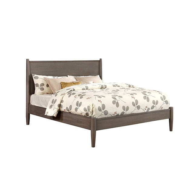 Lennart Bed Oak, Black, Gray, & White - U&U Home Budget Furniture (Carteret, NJ)