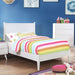 Lennart Bed Oak, Black, Gray, & White - U&U Home Budget Furniture (Carteret, NJ)