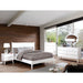 Lennart Bed Oak, Black, Gray, & White - U&U Home Budget Furniture (Carteret, NJ)