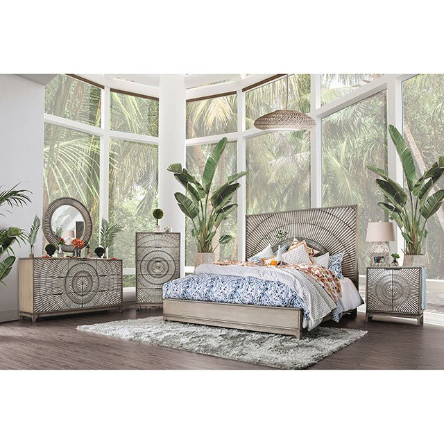 Kamalah Cal.King & Cal.King Bed - U&U Home Budget Furniture (Carteret, NJ)