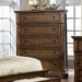 Wells Chest Brown - U&U Home Budget Furniture (Carteret, NJ)