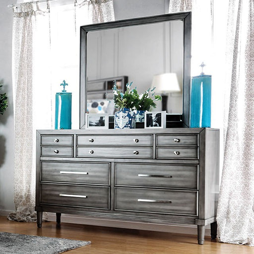 DAPHNE Gray Dresser - U&U Home Budget Furniture (Carteret, NJ)
