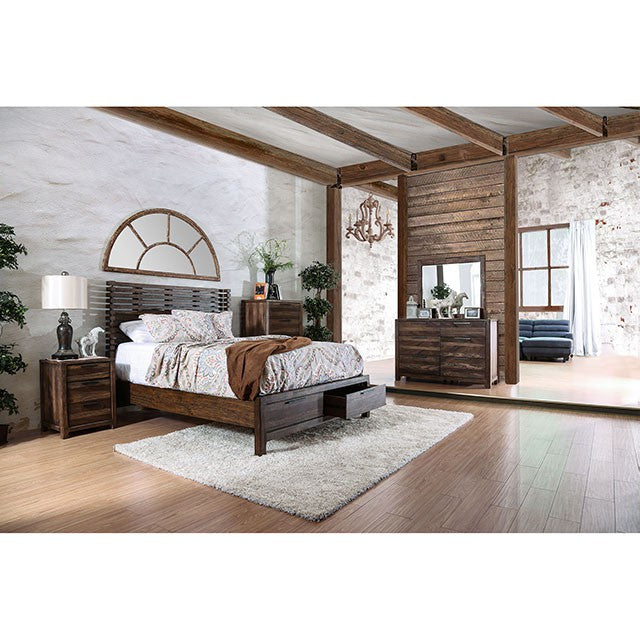 Hankinson E.King Bed - U&U Home Budget Furniture (Carteret, NJ)