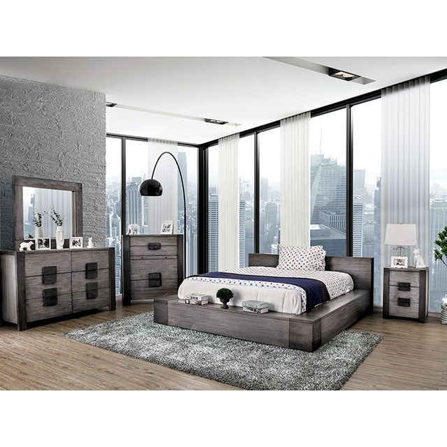 Janeiro E.King Bed - U&U Home Budget Furniture (Carteret, NJ)