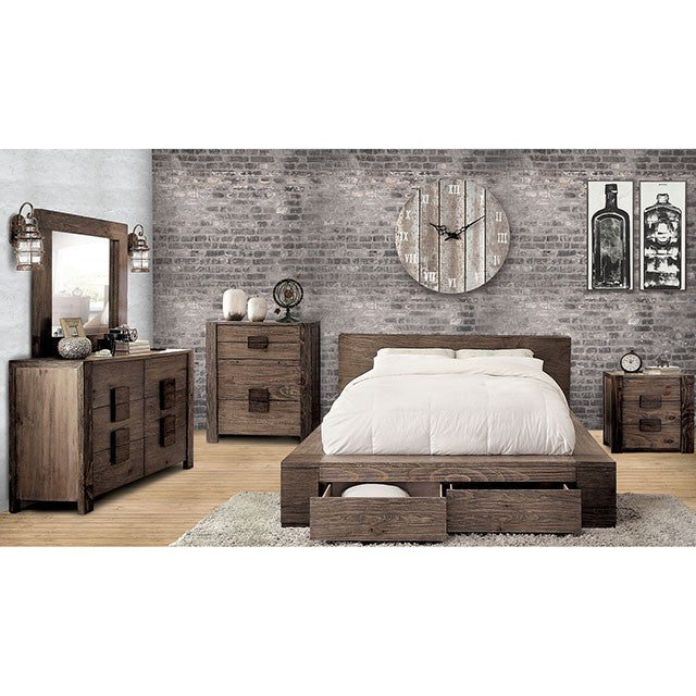 JANEIRO Cal.King & Queen Bed - U&U Home Budget Furniture (Carteret, NJ)