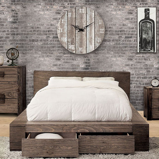 JANEIRO Cal.King & Queen Bed - U&U Home Budget Furniture (Carteret, NJ)