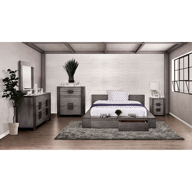 Janeiro E.King Bed - U&U Home Budget Furniture (Carteret, NJ)