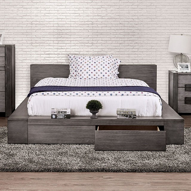 Janeiro E.King Bed - U&U Home Budget Furniture (Carteret, NJ)