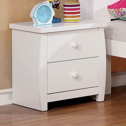 Marlee White Night Stand - U&U Home Budget Furniture (Carteret, NJ)