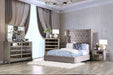 Rosabelle Bed Black, Grey, & Ivory - U&U Home Budget Furniture (Carteret, NJ)