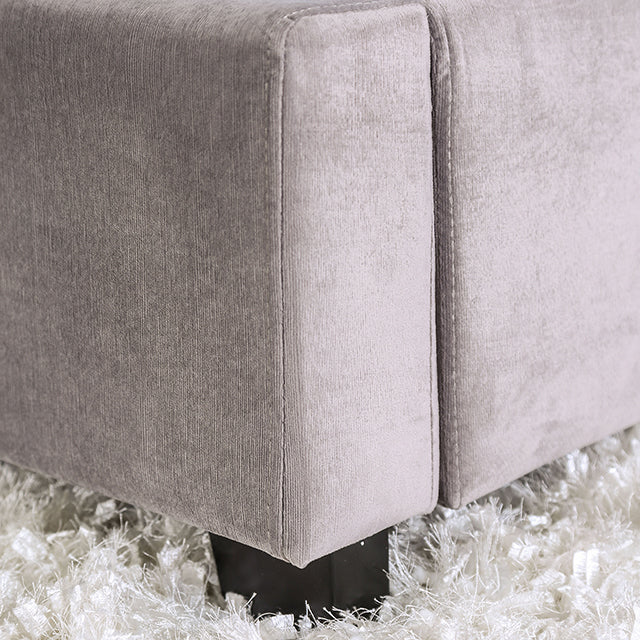 Rosabelle Bed Black, Grey, & Ivory - U&U Home Budget Furniture (Carteret, NJ)