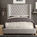 Rosabelle Bed Black, Grey, & Ivory - U&U Home Budget Furniture (Carteret, NJ)